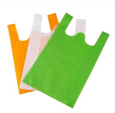 Ulgurji oziq-ovqat Non-woven futbolka xarid qilish uchun sumka